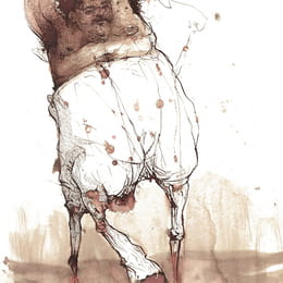 Ilustración de un centauro sindicalista en el bestiario ilustrado