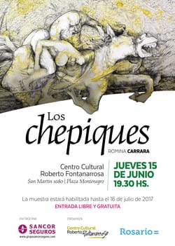 Muestra de los chepiques en el centro cultural Fontanarrosa