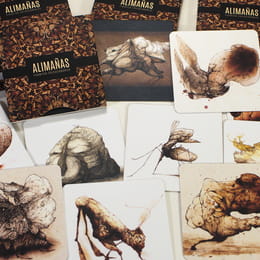 Alimañas Art postcards by Lisandro Demarchi