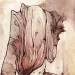 Father and Son Watercolor and ink cartoon